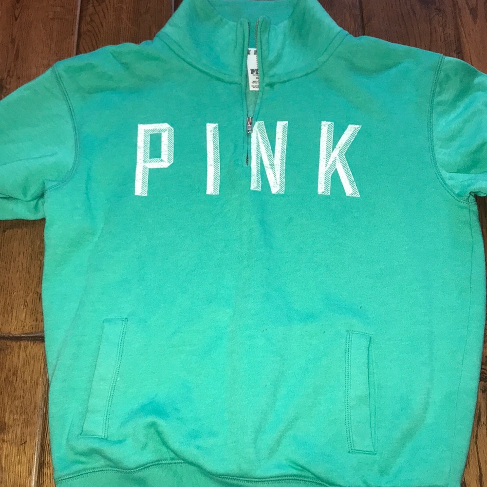 Teal/jade color 1/4 from PINK size xsmall